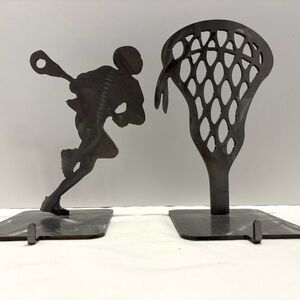 Lacrosse Metal Stocking or Medal Hangers – Athlete & Stick Design